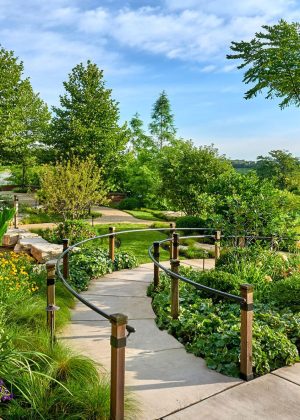 Accessible pathway which winds though garden and its ever changing views